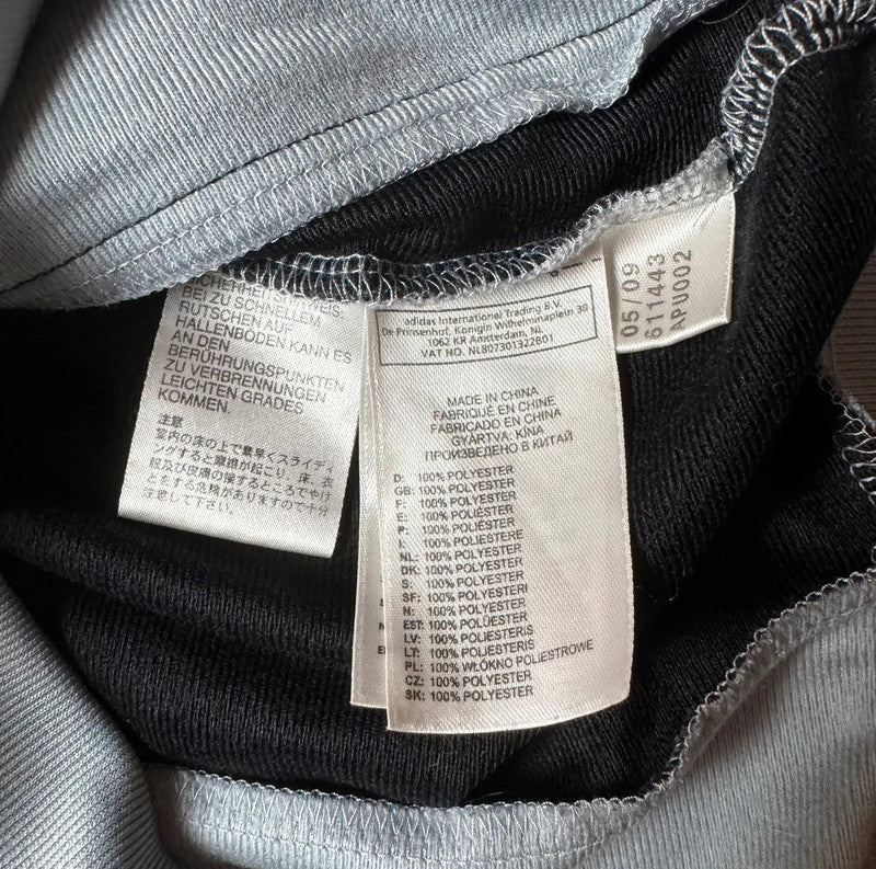 Gray Adidas Zip Up Hoodie - Size L