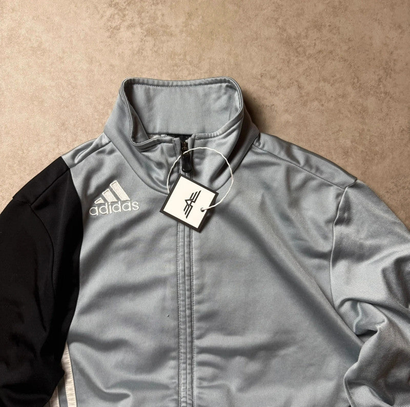 Gray Adidas Zip Up Hoodie - Size L