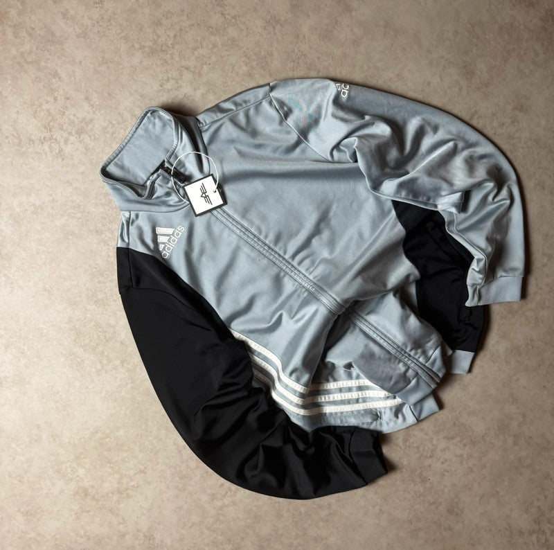 Gray Adidas Zip Up Hoodie - Size L