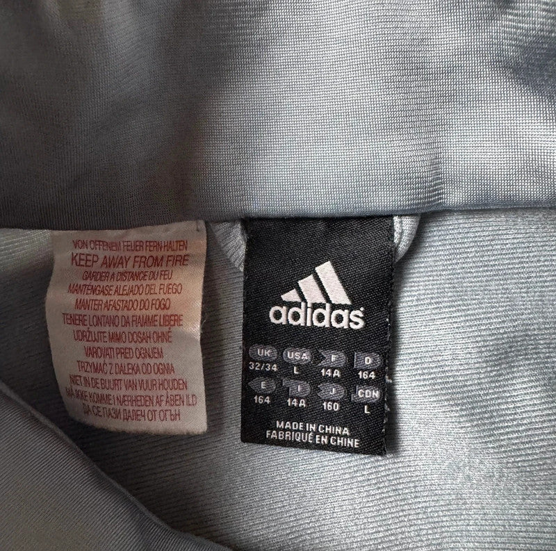 Gray Adidas Zip Up Hoodie - Size L
