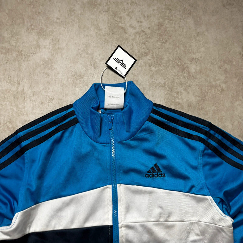 Modrá zapínací mikina Adidas - vintage