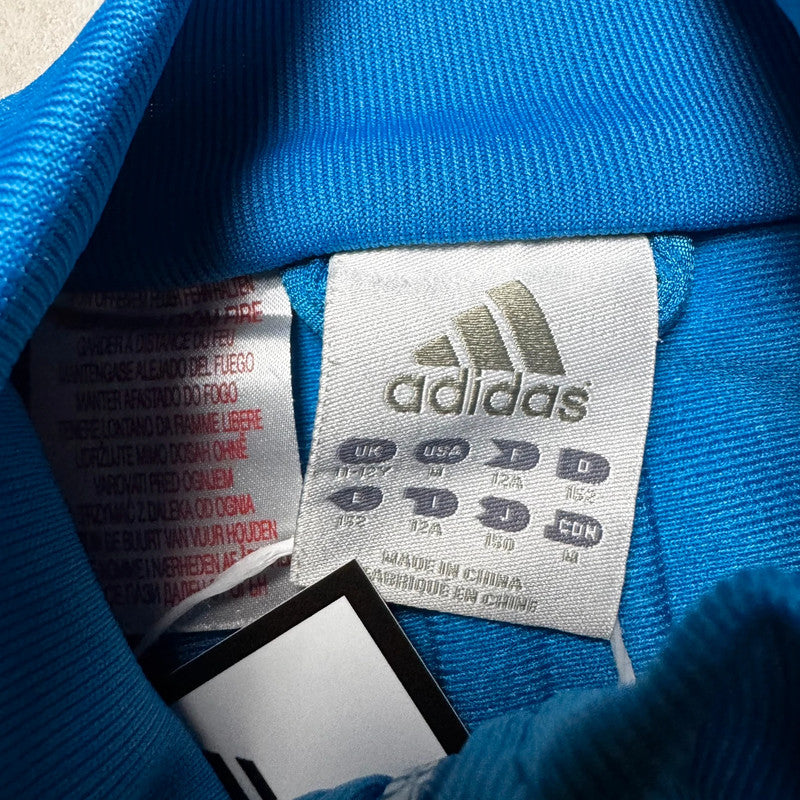 Modrá zapínací mikina Adidas - vintage