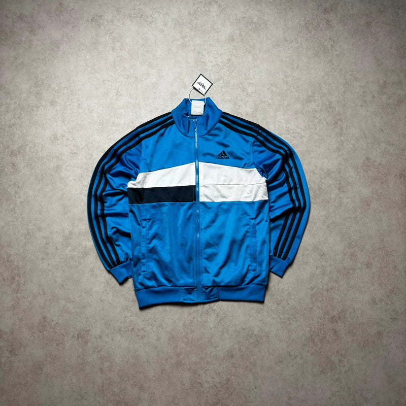 Modrá zapínací mikina Adidas - vintage