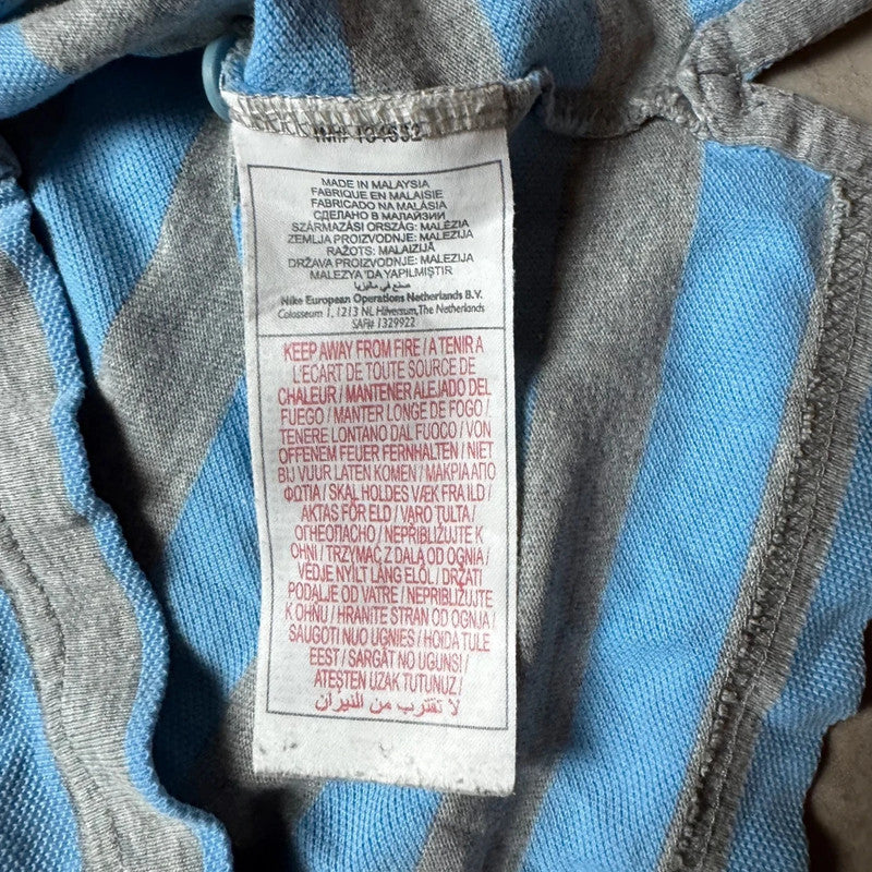 Black - Gray Striped Nike Polo - Size M WMNS