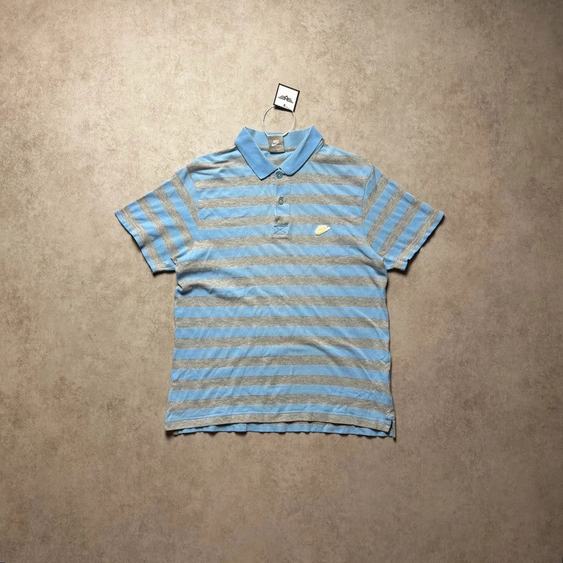 Black - Gray Striped Nike Polo - Size M WMNS