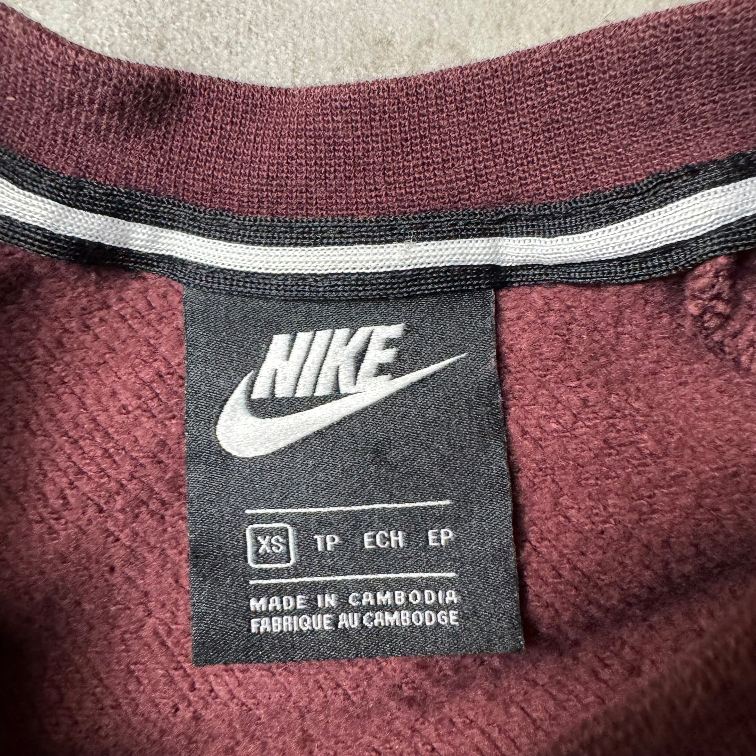 Dark Red Nike Sweatshirt - XS