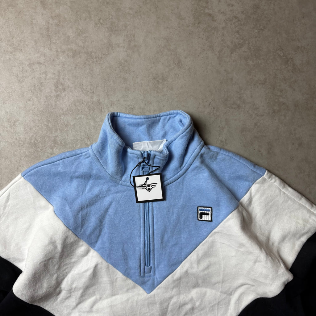 Blue FILA Quarter Zip - Size M
