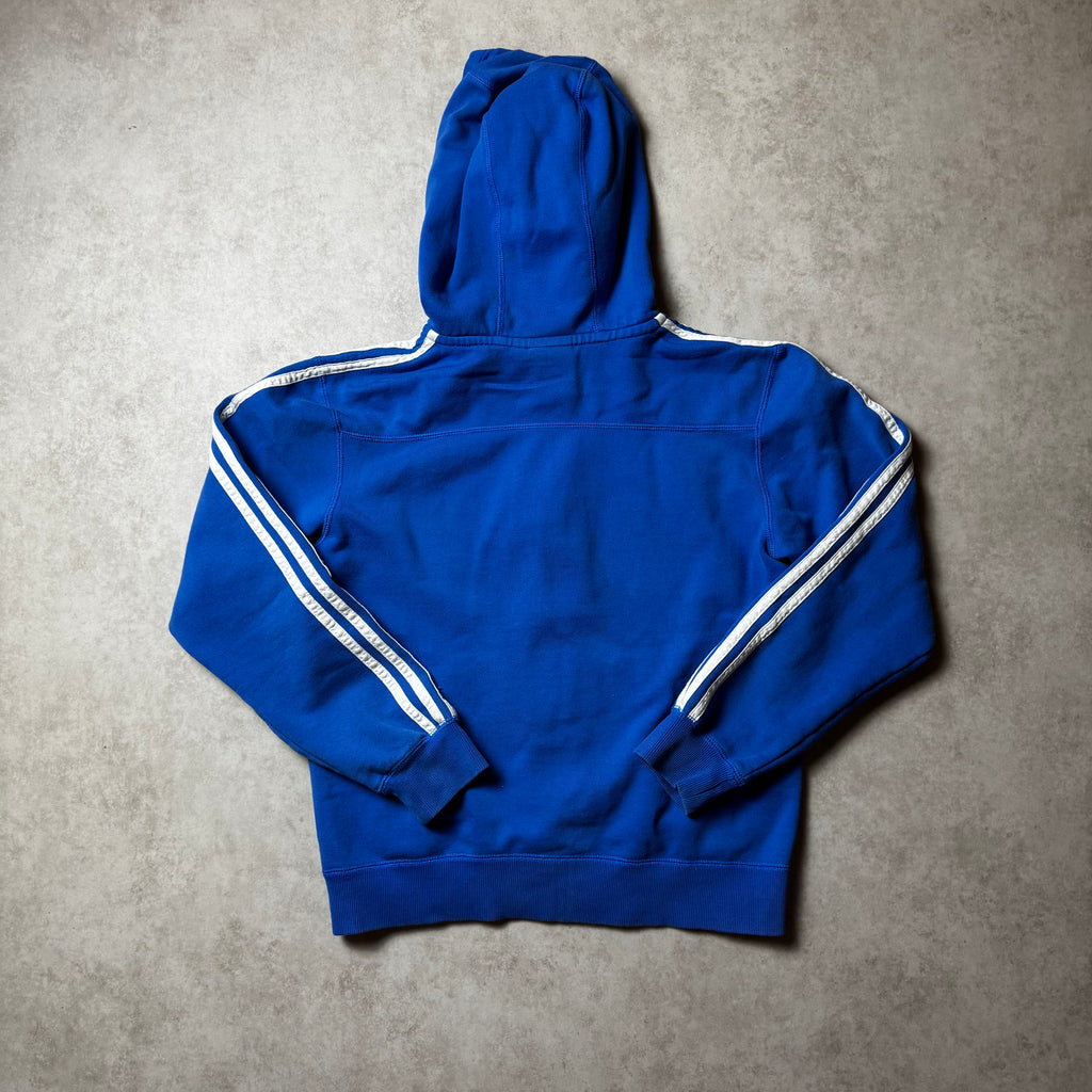 Blue Adidas Zip Up Hoodie - Size S