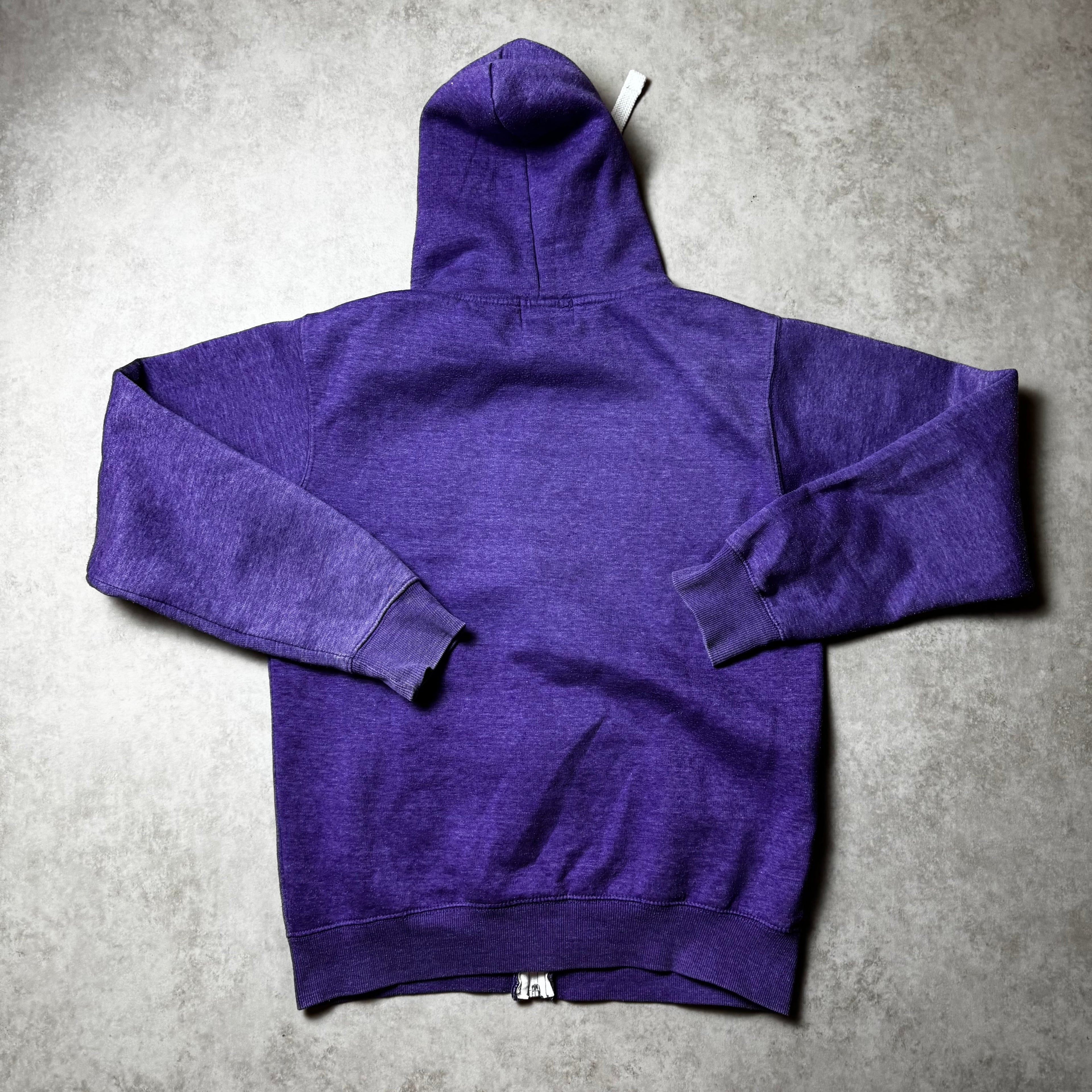 Purple Zip Up Converse Hoodie - S
