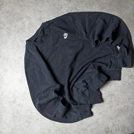 Black Nike Swoosh Sweatshirt - Size S