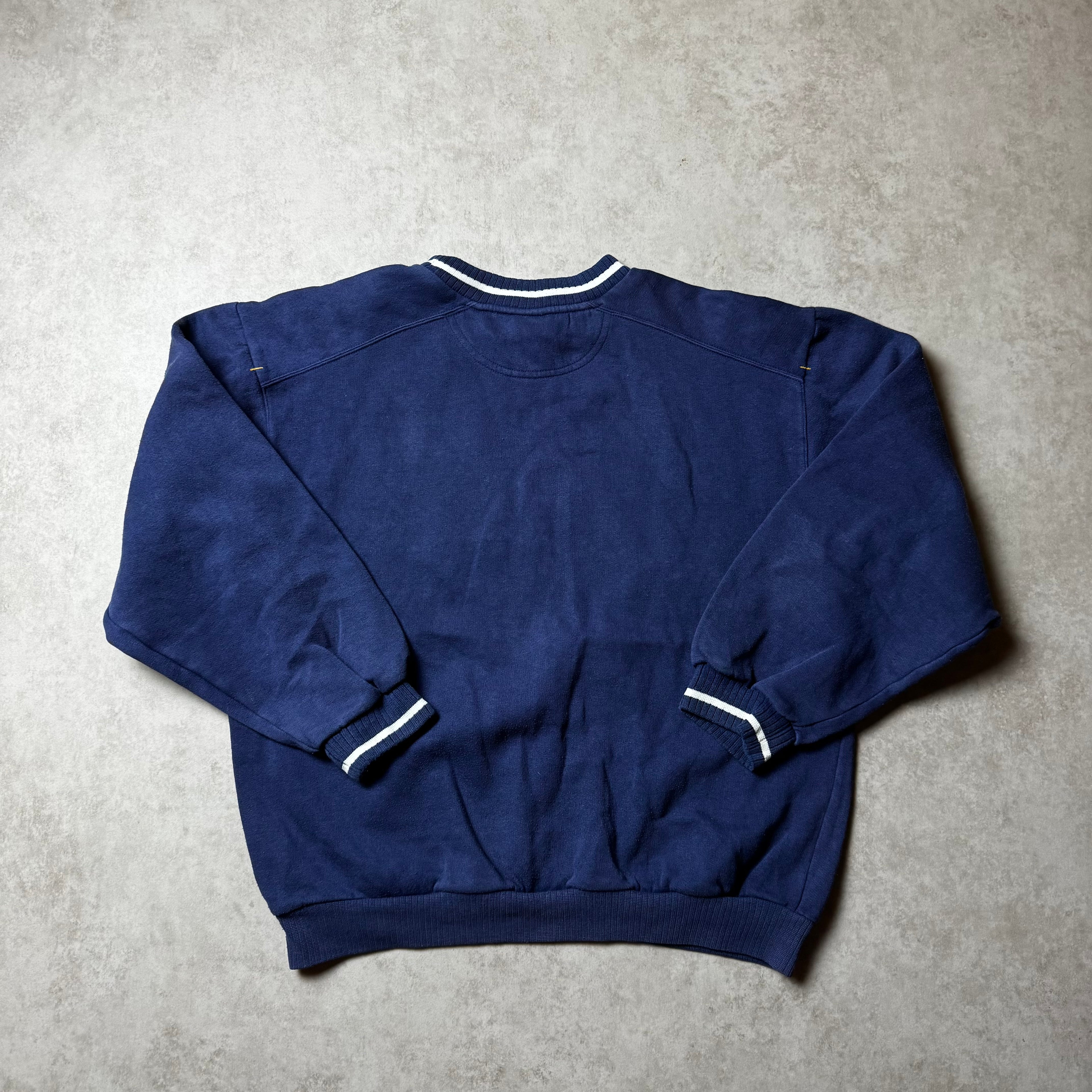 Navy Nike Spellout Sweatshirt - XXS