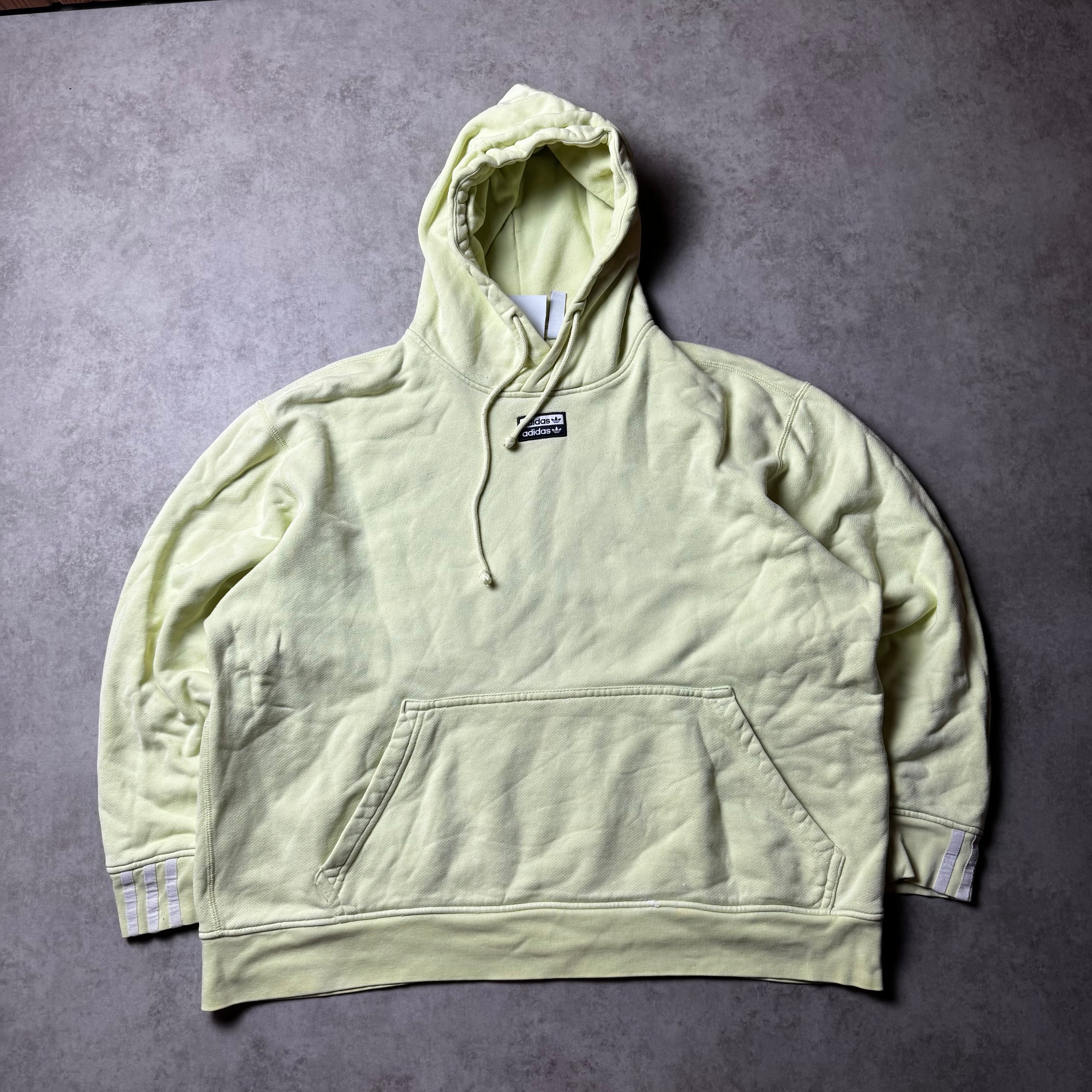 Mint Adidas Oversized Cropped Hoodie - L