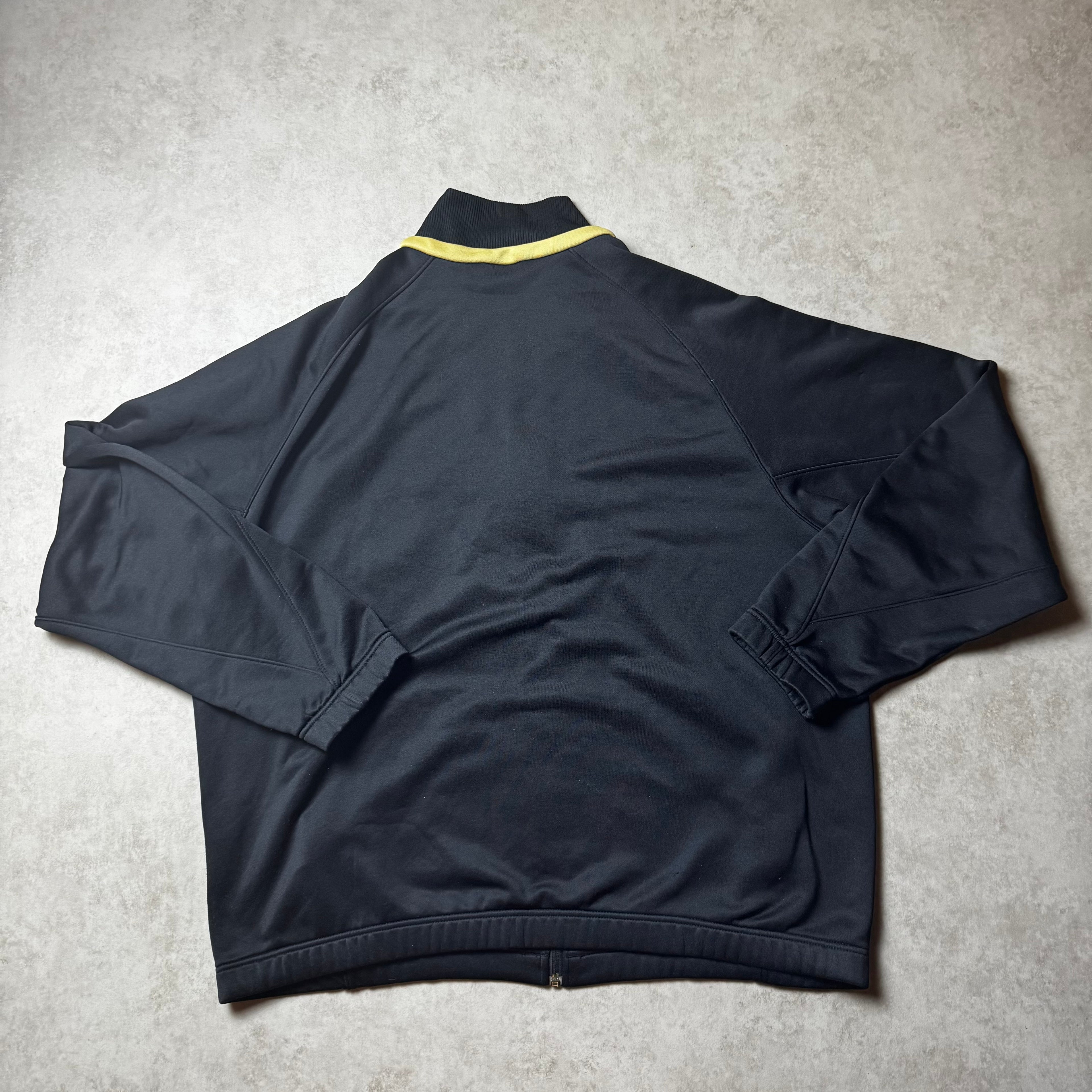 Black Vintage Nike Zip Up Hoodie - XXL