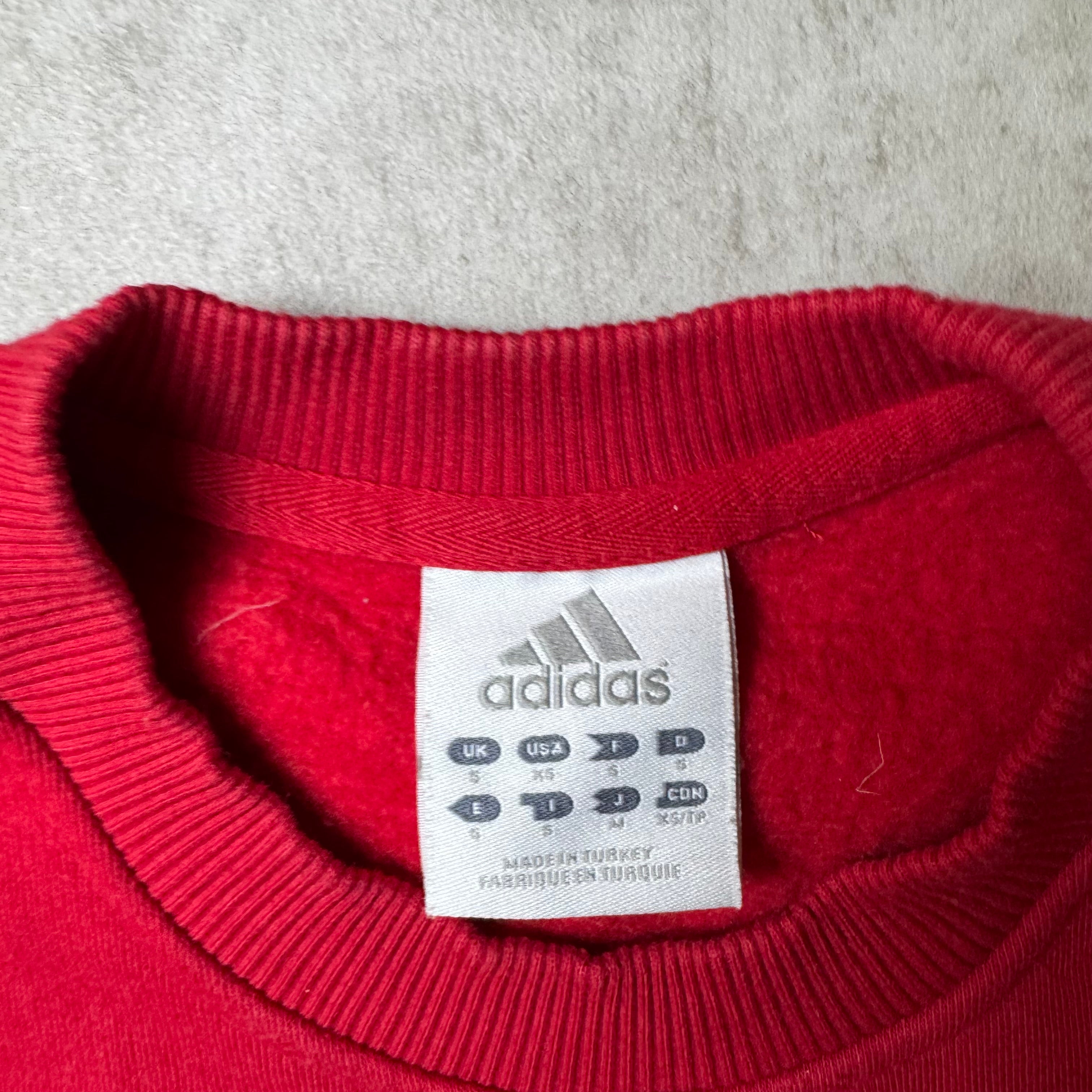 Red Adidas Vintage Sweatshirt - XS