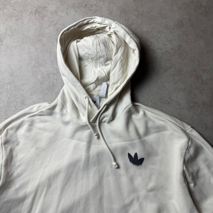 White Adidas Graphic Hoodie - XL