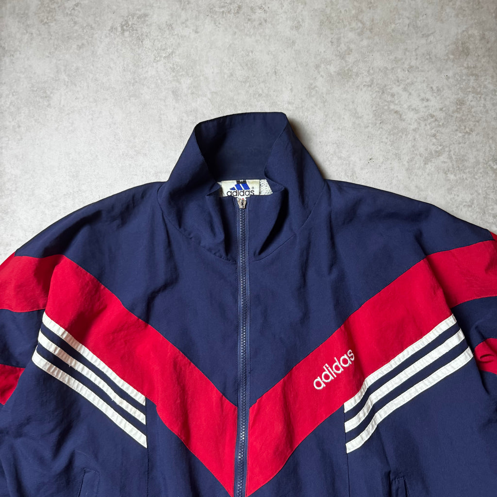 Navy Adidas Vintage Windbreaker - M
