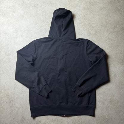 Black Champion Zip Up Hoodie - L