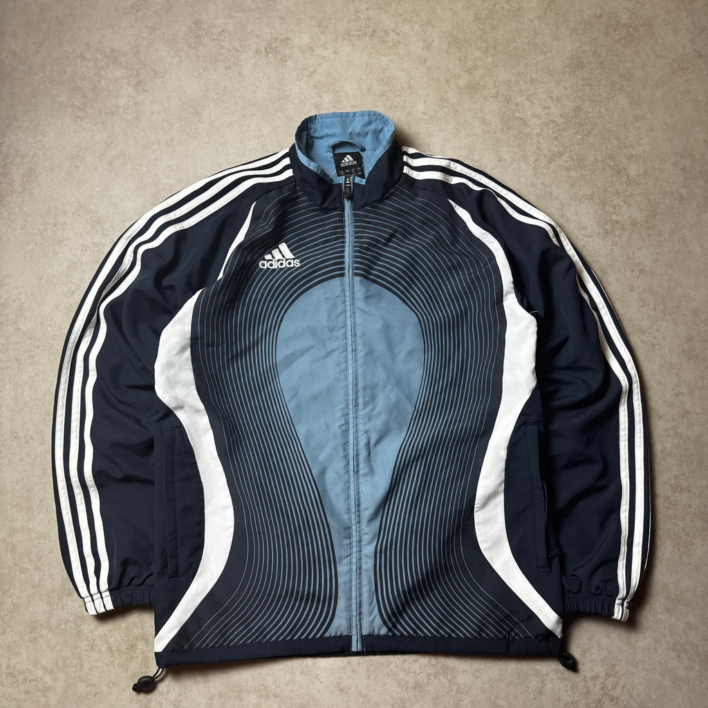 Black and Blue Adidas Vitnage Windbreaker - S