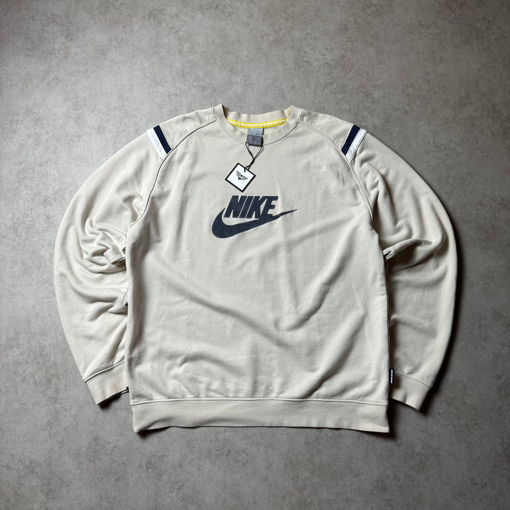 Beige Nike Sweatshirt - L
