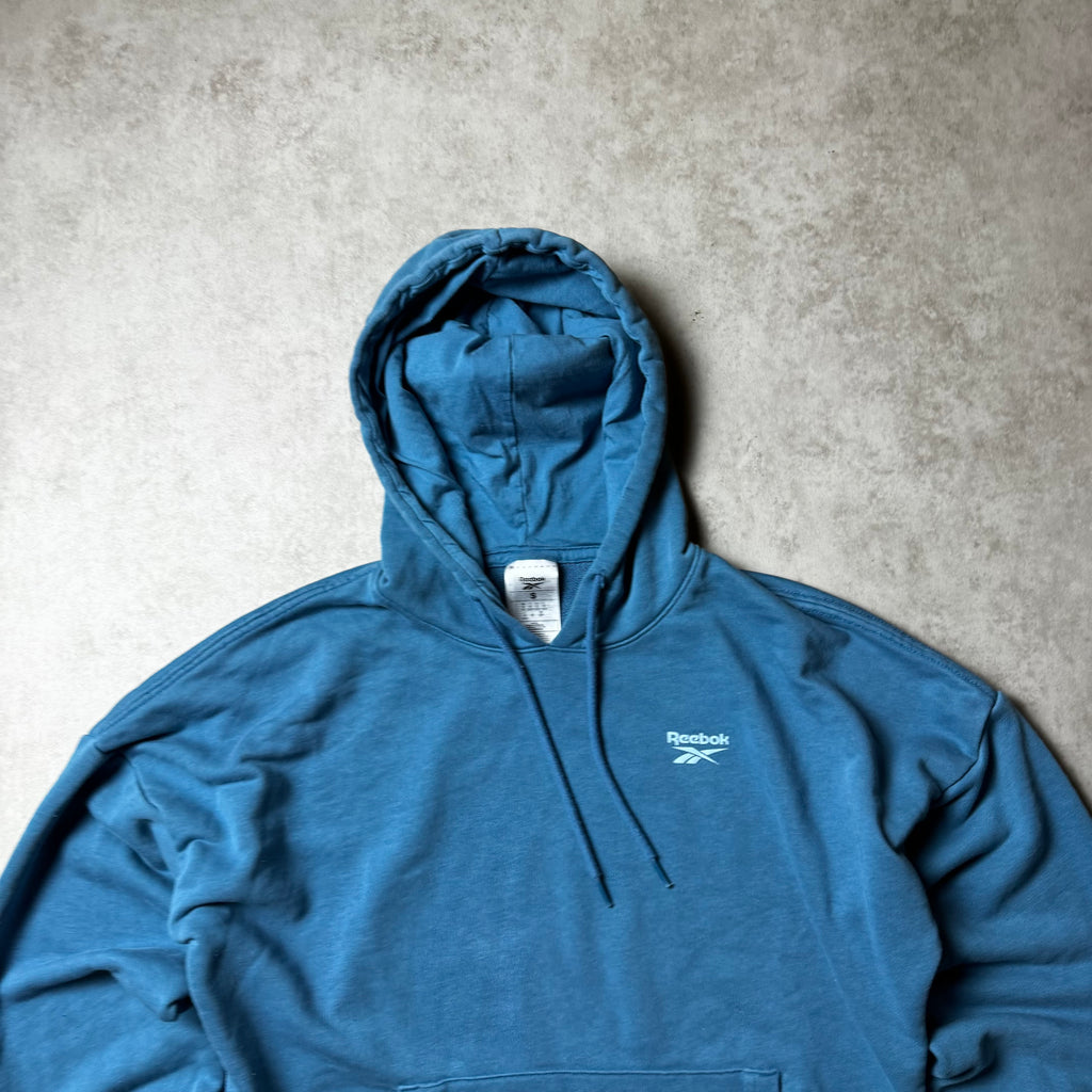 Blue Reebok Cropped Hoodie - S