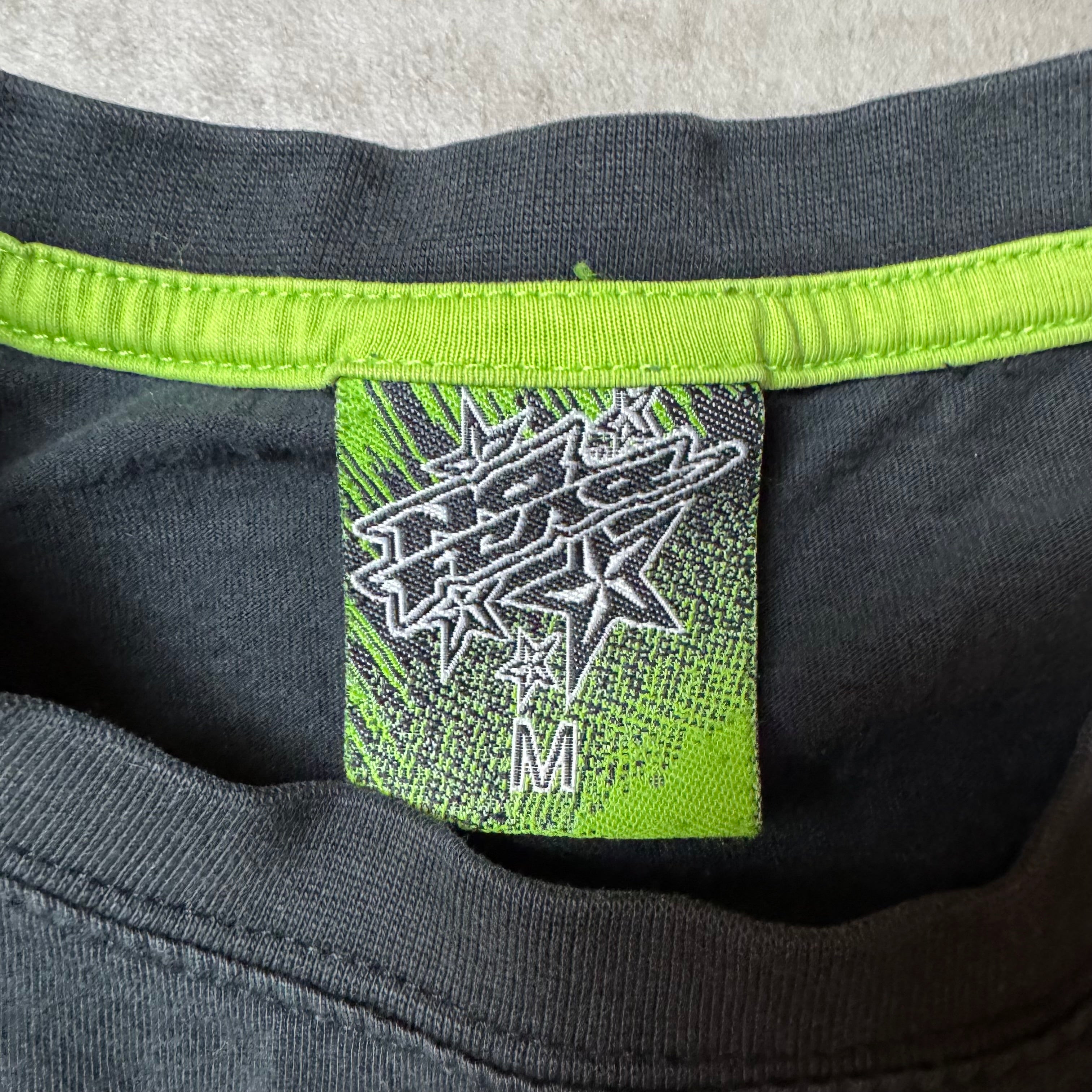 Black y2k No Fear Graphic Tee - M