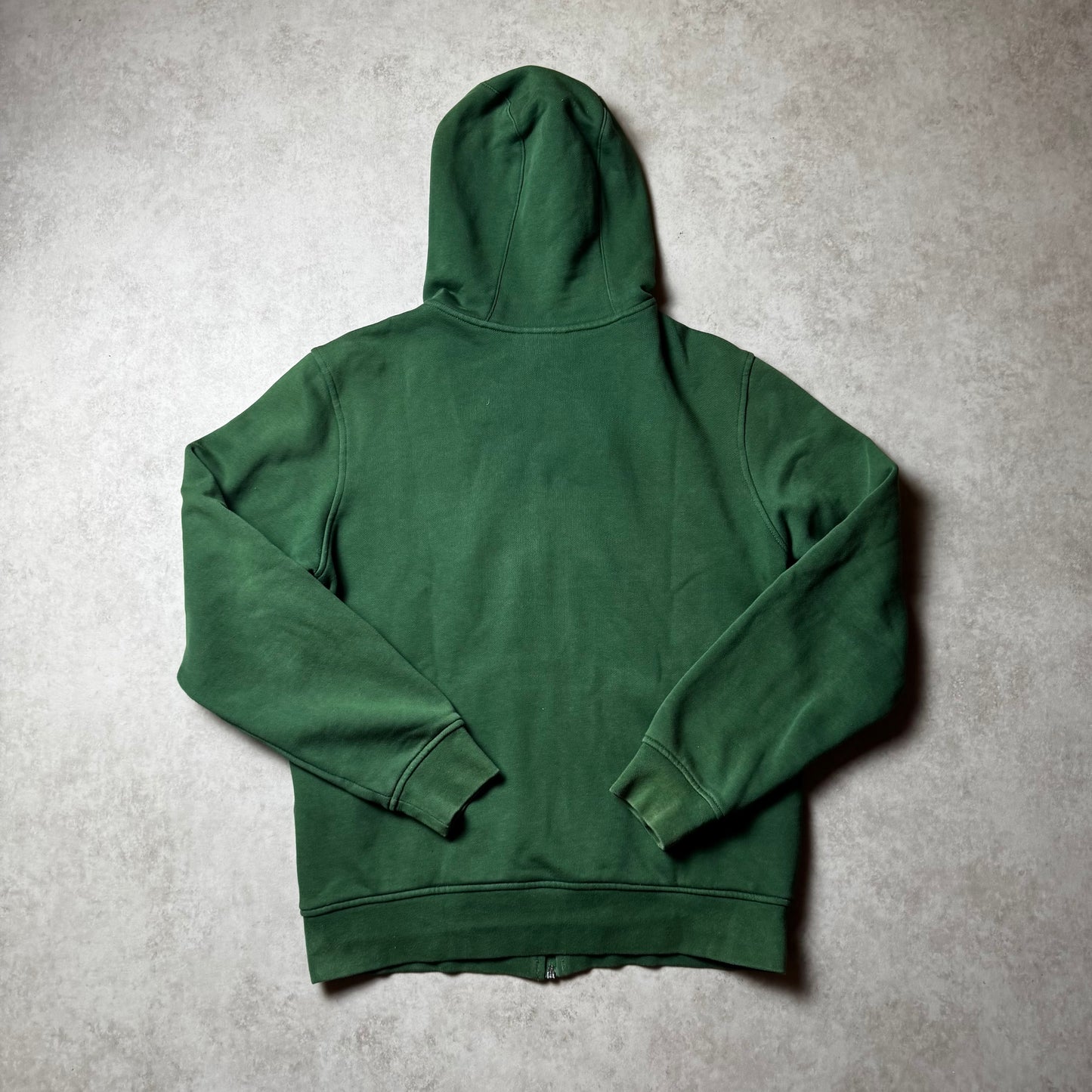 Dark Green Lacoste Zip Up Hoodie - M