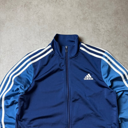 Blue Adidas Zip Up Hoodie - S