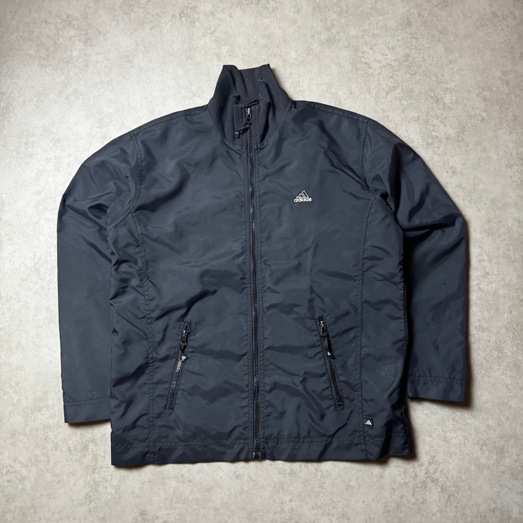 Black Vintage Adidas Windbreaker - M