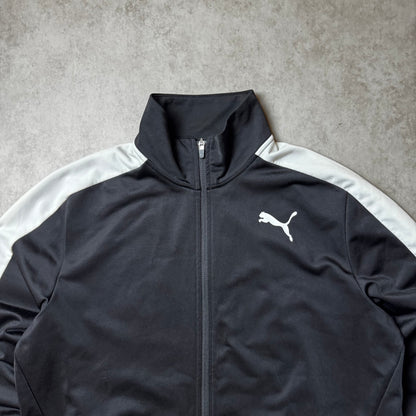 Black Zip Up Puma Hoodie - L