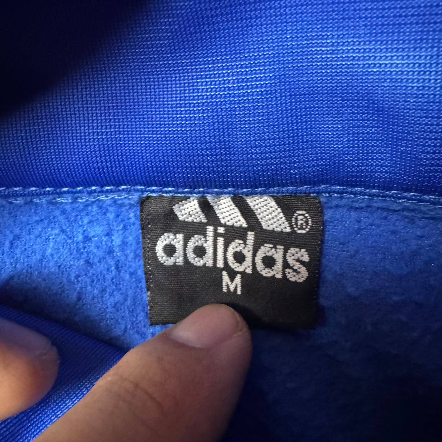 Blue Adidas Zip Up Hoodie - M