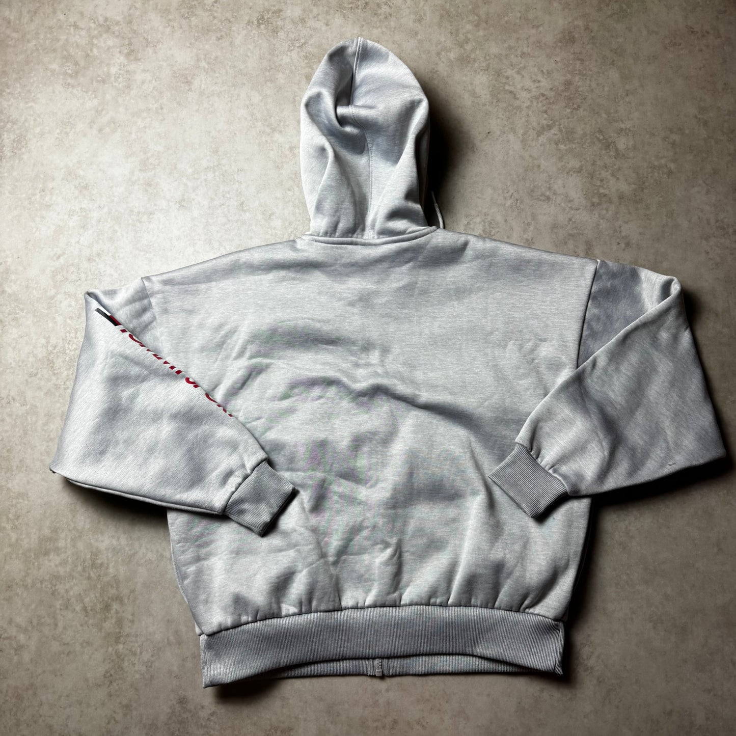 Gray Zip Up Tommy Sport Hoodie - S