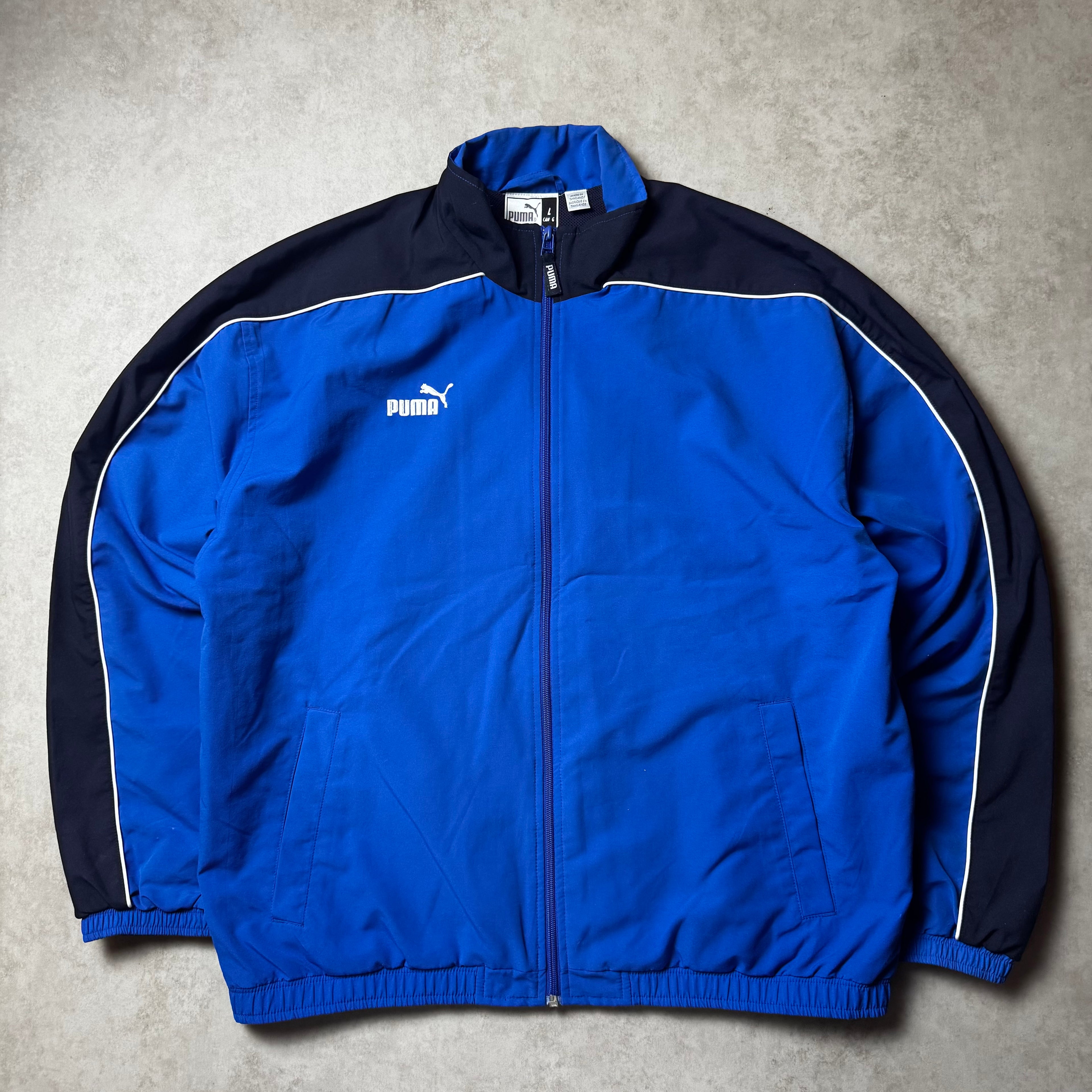 Blue Puma Vintage Windbreaker - L