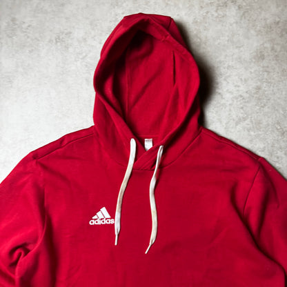 Red Adidas Hoodie - M