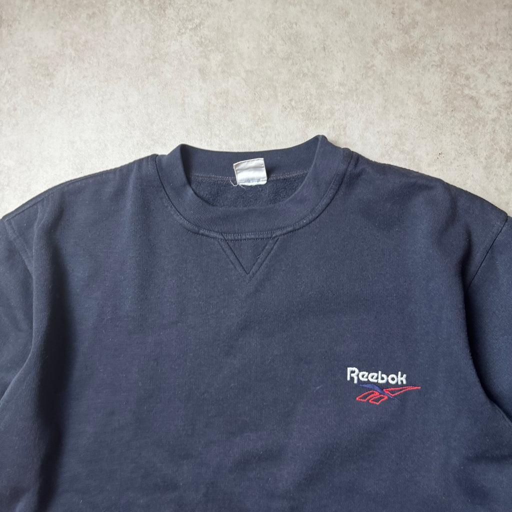 Black Vintage Reebok Sweatshirt - M