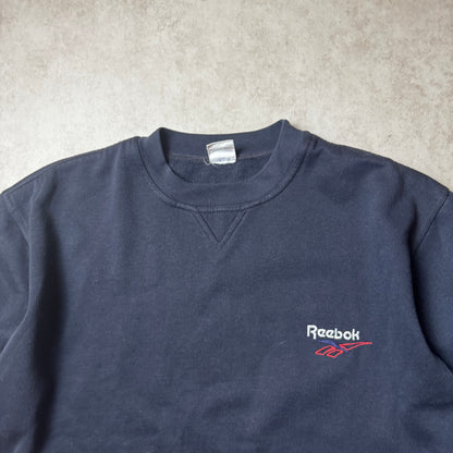Black Vintage Reebok Sweatshirt - M
