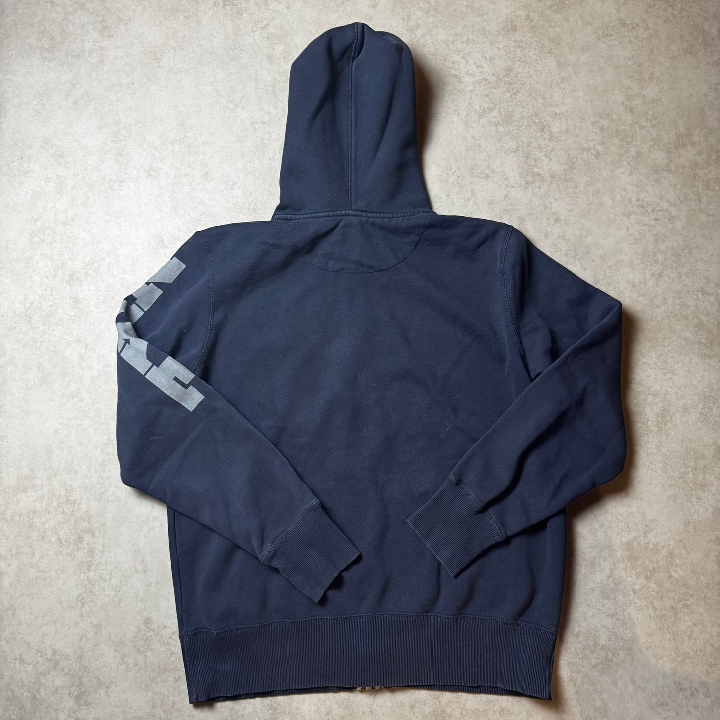 Navy Nike Zip Up Hoodie - L