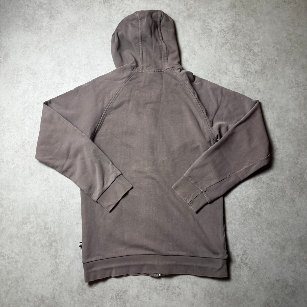 Brown Adidas Zip Up Hoodie - S