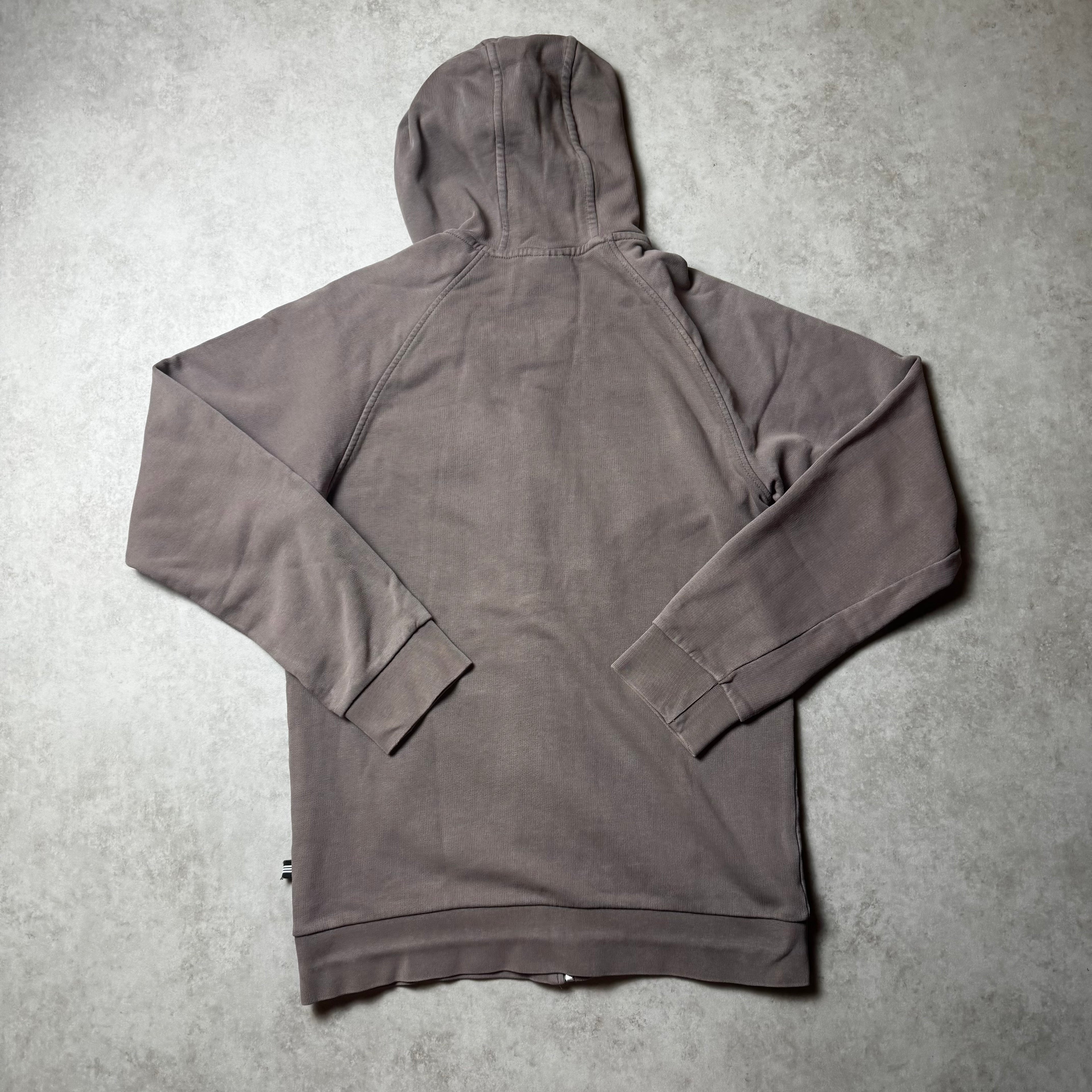 Brown Adidas Zip Up Hoodie - S