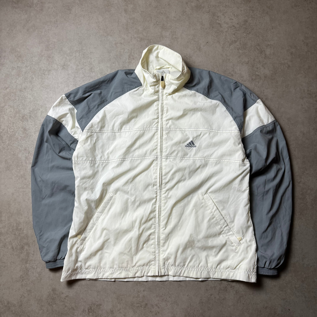 Beige Adidas Vintage Windbreaker - M