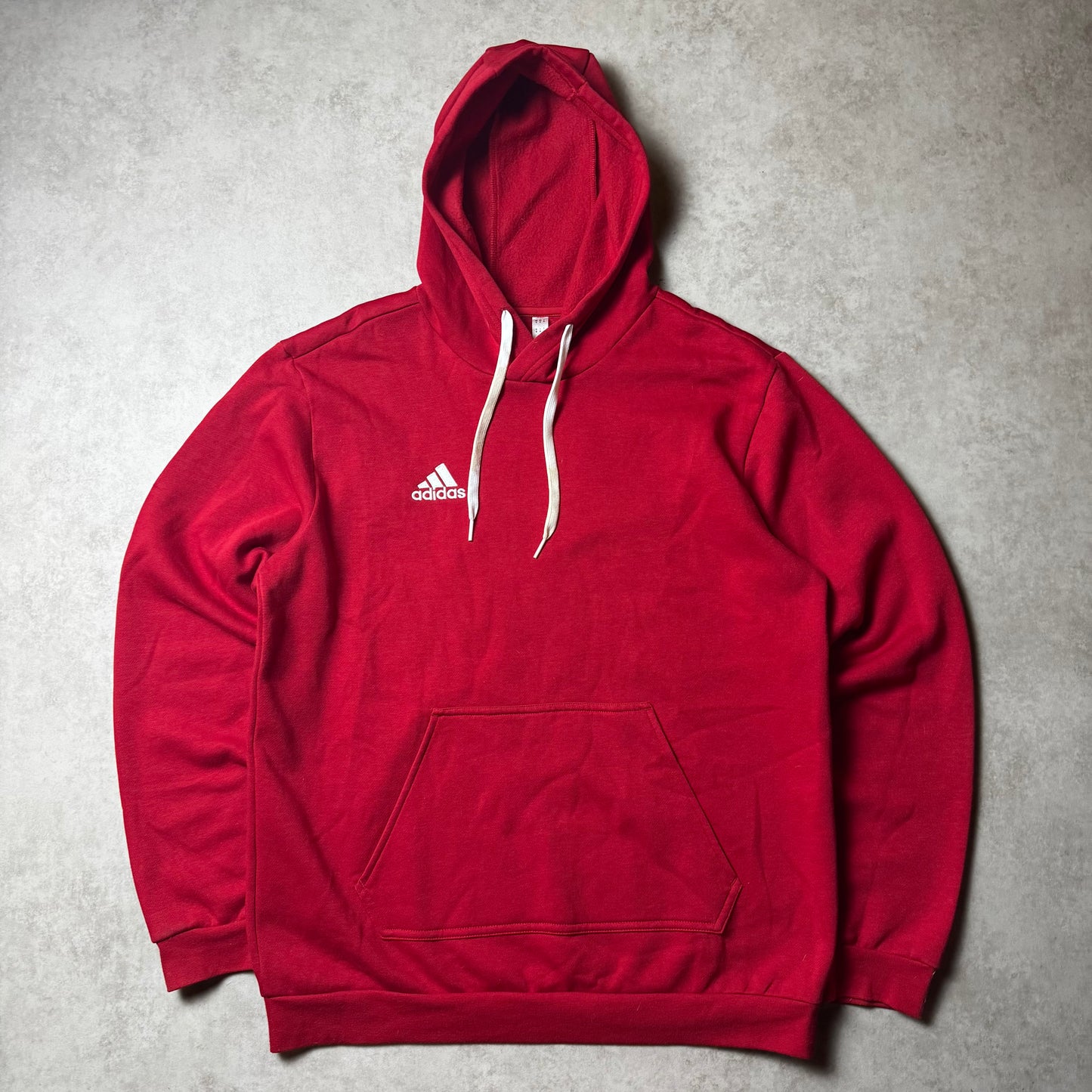Red Adidas Hoodie - M
