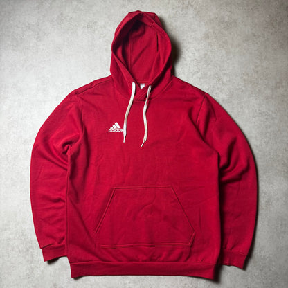Red Adidas Hoodie - M