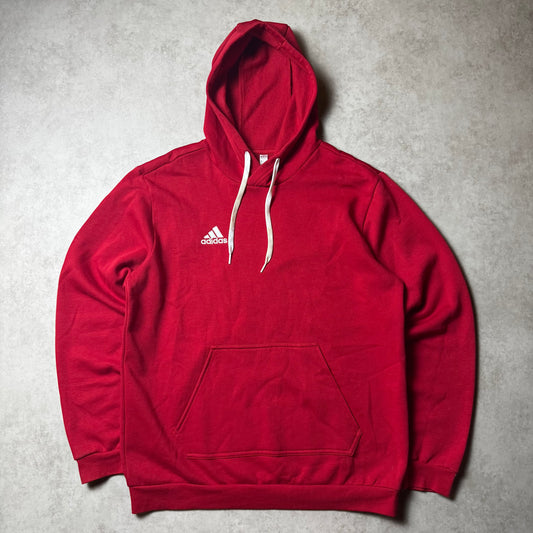 Red Adidas Hoodie - M