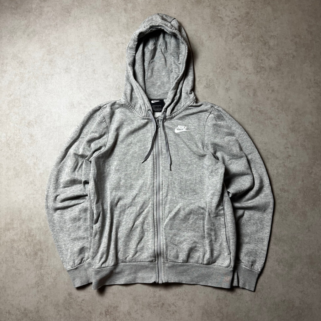 Gray Nike Zip Up Hoodie - XS