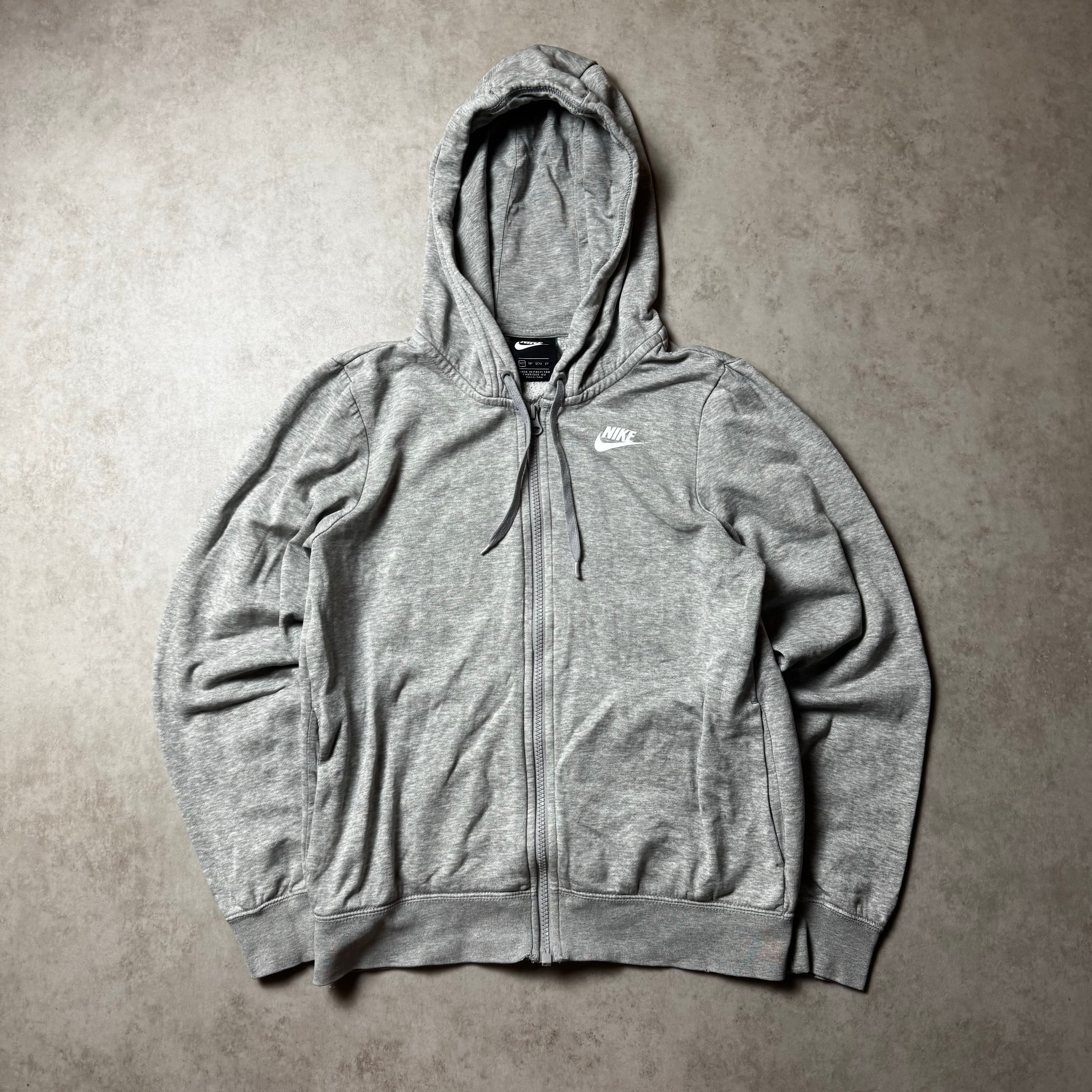 Gray Nike Zip Up Hoodie - XS
