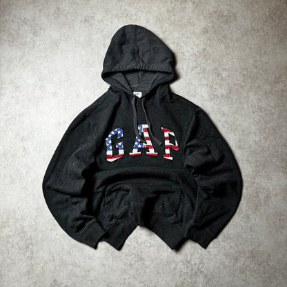 Black GAP Hoodie America - Size M