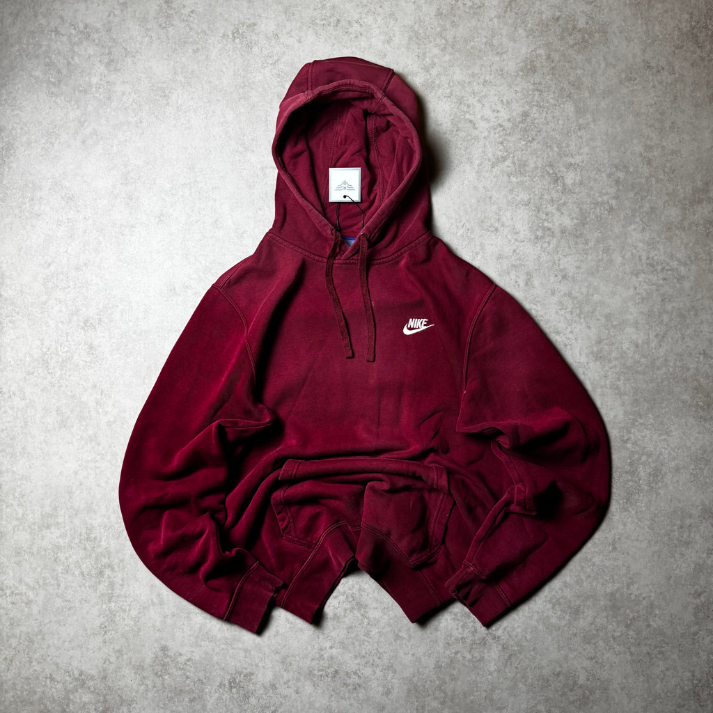Dark Red Nike Hoodie - Size M
