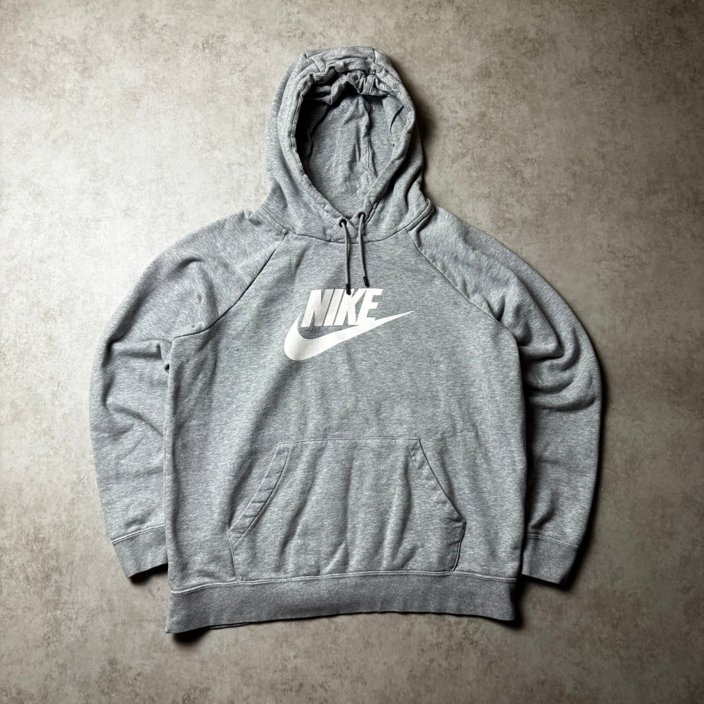 Gray Cropped Nike Hoodie - L wmns