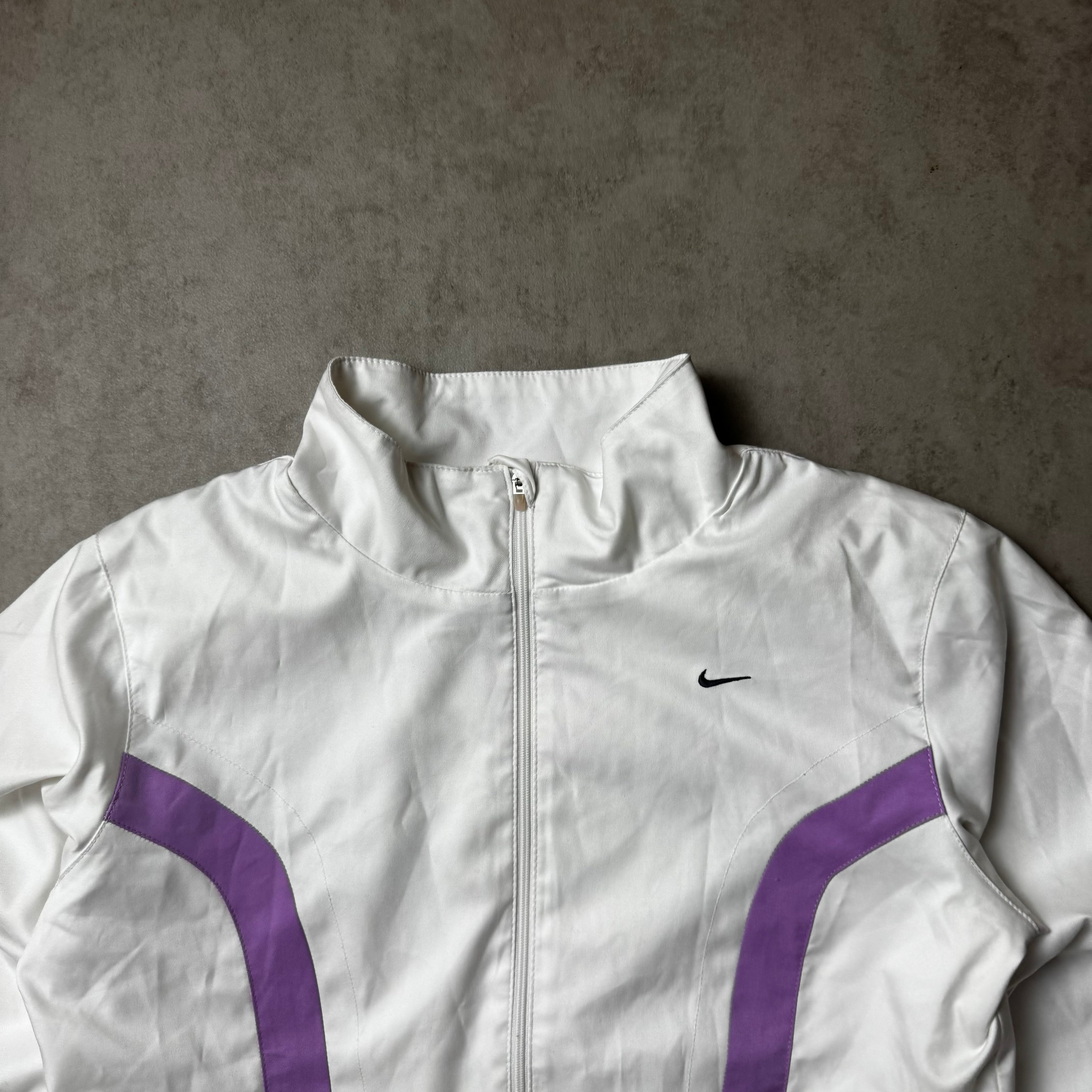 White Vintage Nike Windbreaker - S (XS)