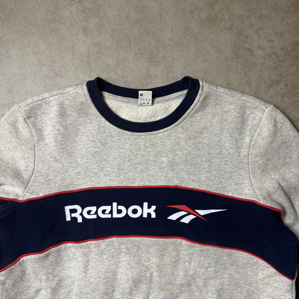 Gray Vintage Reebok Sweatshirt - M (S)