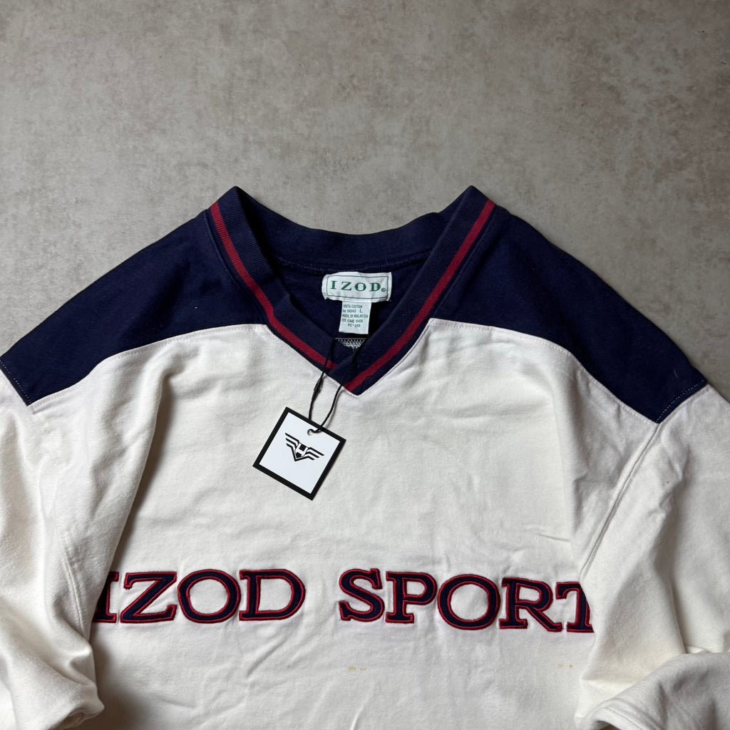 White IZOD Sweatshirt - Size L